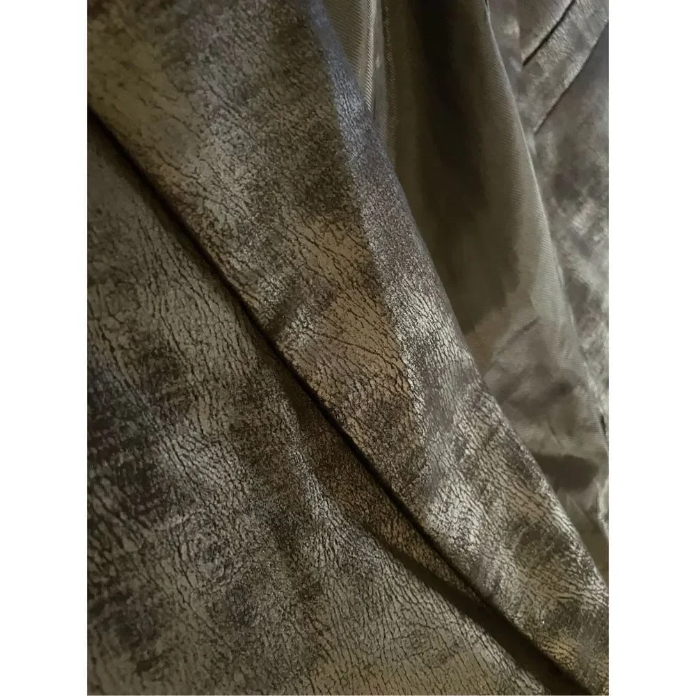 Fezza Men’s Sport Coat Black Size 44L Metallic Formal Party Wedding